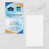 Arzt | Praxis MD | Optometristische Icons Visitenkarte (Vorne/Hinten)