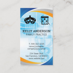 Arzt   Praxis MD   Optometristische Icons Visitenkarte