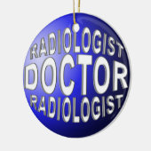 ARZT-RADIOLOGISTISCHE CHRISTMAS ORNATIONALE BLUE KERAMIK ORNAMENT (Links)