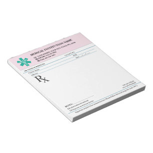 Arzt Rezept Medizinisches RX-Block – Sicherheitsro Notizblock