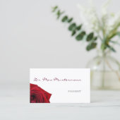 Arzt Rose Visitenkarte (Stehend Vorderseite)