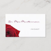 Arzt Rose Visitenkarte (Vorderseite)