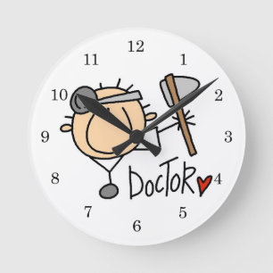 Arzt Runde Wanduhr