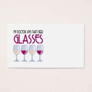 Arzt sagt, ich brauche Brille