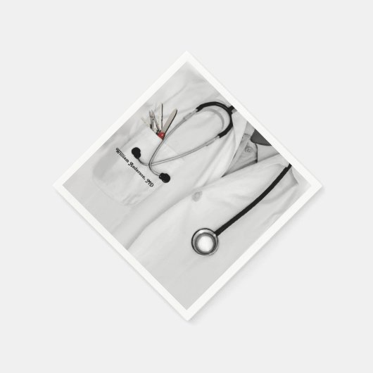 Arzt Serviette (Ecke)