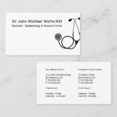 Arzt Stethoskop Visitenkarte (Vorne/Hinten)