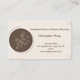 Arzt/traditioneller chinesischer Arzt Visitenkarte