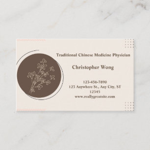 Arzt/traditioneller chinesischer Arzt Visitenkarte