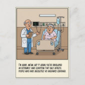 Arzt überbringt Patienten schlechte Nachrichten: G Postkarte (Vorderseite)