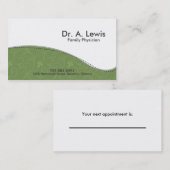 Arzt und medizinische Geschäfts-Karte - Terminkarte (Vorne/Hinten)