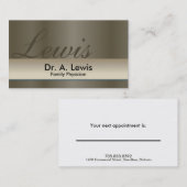 Arzt und medizinisches terminkarte (Vorne/Hinten)