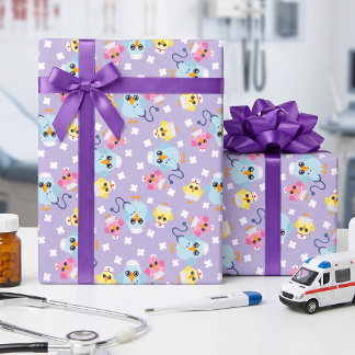 Arzt- und Schwestern-Vogel-Geschenkpapier Geschenkpapier