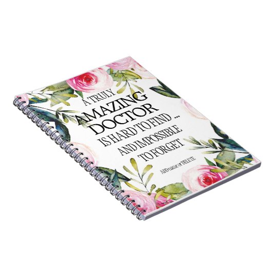 Arzt Verlassend Geschenk Vielen Dank Auf Wiederseh Notizblock (Rechte Seite)