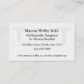 Arzt Visitenkarte (Rückseite)