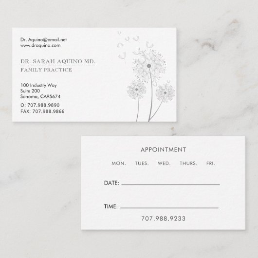 Arzt Visitenkarte (Vorne/Hinten)