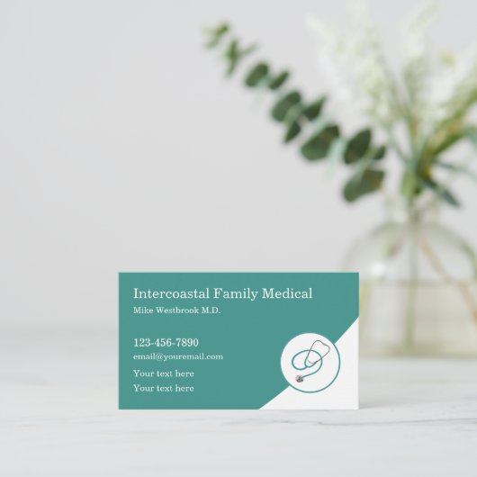 Arzt Visitenkarte (Stehend Vorderseite)