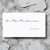 Arzt Visitenkarte