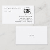 Arzt Visitenkarte mit LOGO (Vorne/Hinten)