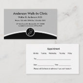 Arzt Weg in der Klinik Visitenkarte (Vorne/Hinten)