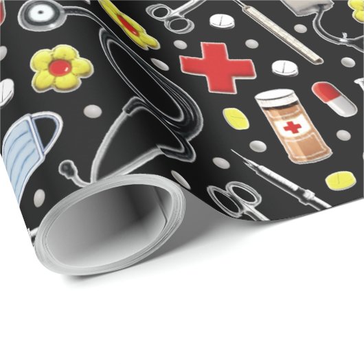 Arzt-Wrap-Papier Geschenkpapier (Rolleneckpunkt)