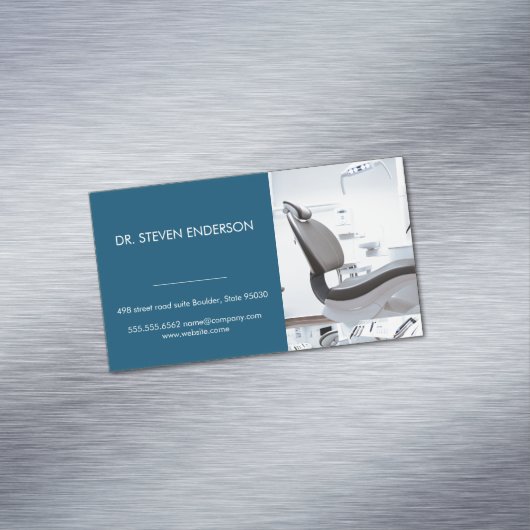 Arzt | Zahnarztvorsitzender Magnetische Visitenkarte (Beispiel)
