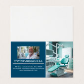 Arzt | Zahnmedizintechnische Ausrüstung Visitenkarten (Außenseite Aufgefaltet)