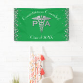 Arztassistent PA Abschluss Grün Silber Banner (Insitu)