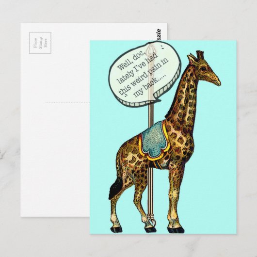 "Arztbesuch" Postkarte (Vorne/Hinten)