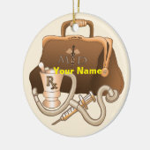 Arztbeutel Keramik Ornament (Links)