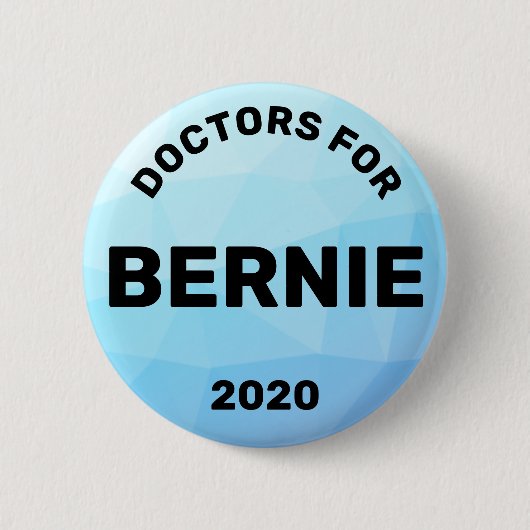 Ärzte für Bernie Sanders 2020 Button (Vorderseite)