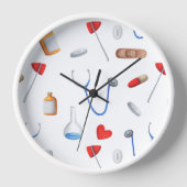 Ärzte für niedliche medizinische Geräte oder Krank Uhr (Vorderseite)