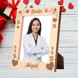 Ärzte geben Liebe für Herz Geätzte Rahmen