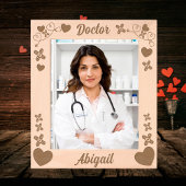 Ärzte geben Liebe für Herz Geätzte Rahmen