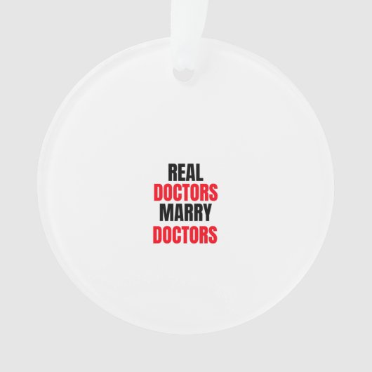 Ärzte heiraten Ärzte Ornament (Vorderseite)