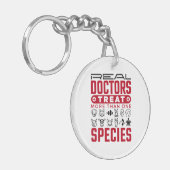 Ärzte Leckerei mehr als eine Tierart Tierarzt Schlüsselanhänger (Vorderseite links)