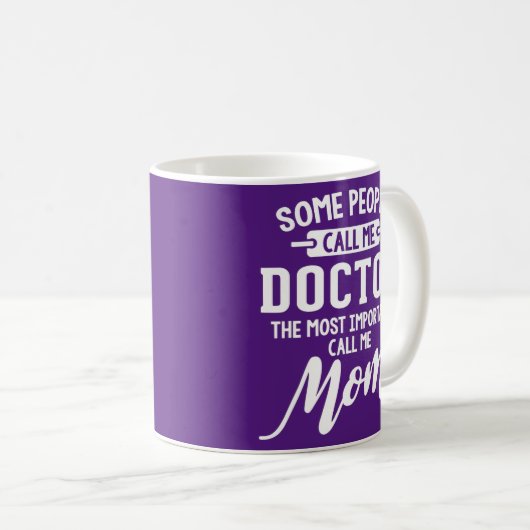 Ärzte Mama Geschenk nennen mich Mama  Kaffeetasse (VorderseiteRechts)