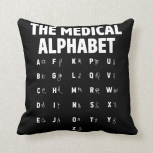 Ärzte Medical Alphabet Funny Nurse Life Kissen
