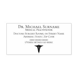 Ärzte Medizinische Fachkräfte DIY caduceus Permastempel