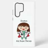 Ärzte sind Super Heroes Frau Funny Samsung Galaxy Hülle (Rückseite)