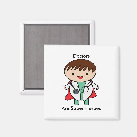 Ärzte sind Superhelden Magnet (Vorderseite/Rückseite)