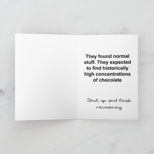 Ärzte sind von den Erkenntnissen verwundert Karte (Innenseite)