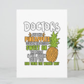 Ärzte sind wie Ananas. Ankündigung (Stehend Vorderseite)