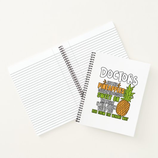 Ärzte sind wie Ananas. Notizblock (Innenseite)