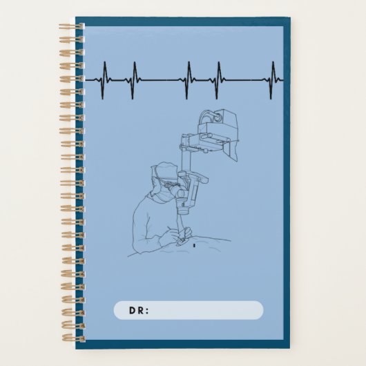 Ärzte spiralnosieren, blau, Chirurgen Planer (Vorderseite)