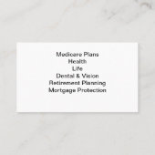 Ärzte und Krankenversicherer Visitenkarte (Rückseite)