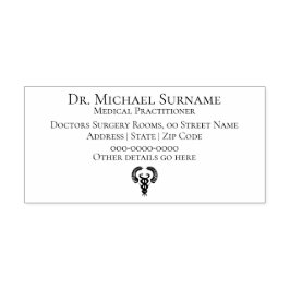 Ärzte und medizinische Fachkräfte DIY caduceus Permastempel