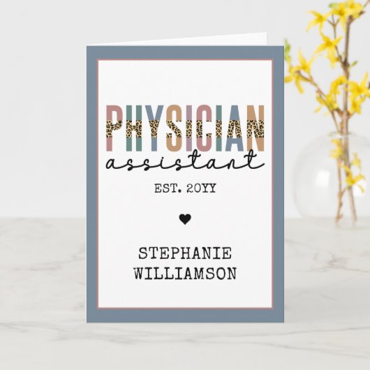 Ärzteassistent Ärzteassoziation Karte (Gelbe Blume)