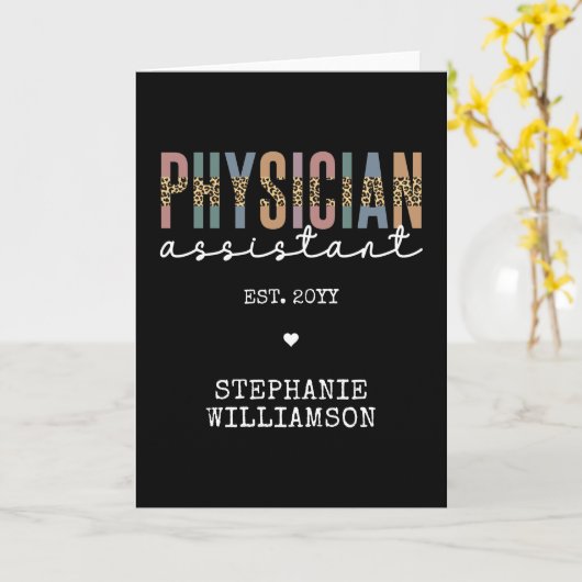 Ärzteassistent Ärzteassoziation PA Karte (Gelbe Blume)