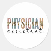Ärzteassistent Ärzteassoziation Runder Aufkleber (Vorderseite)