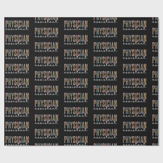 Ärzteassistent Ärzteverband PA Geschenkpapier (Flach)